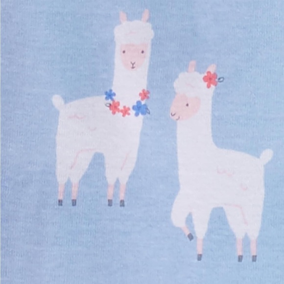 NWOT Carter’s Simple Joys Girls’ 3-Pack Snug Fit Footed Cotton Pyjamas 4T - Picture 5 of 8